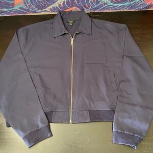 Boohoo MAN Navy Men's Jacket Label Detail